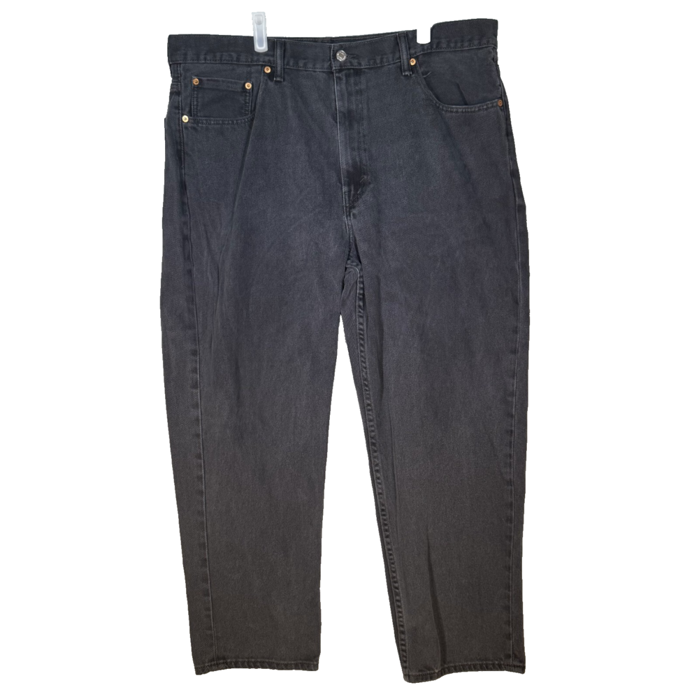 Levi’s 550 Men’s Jeans 42x30 Black Denim Relaxed Fit Straight Leg Zip Fly